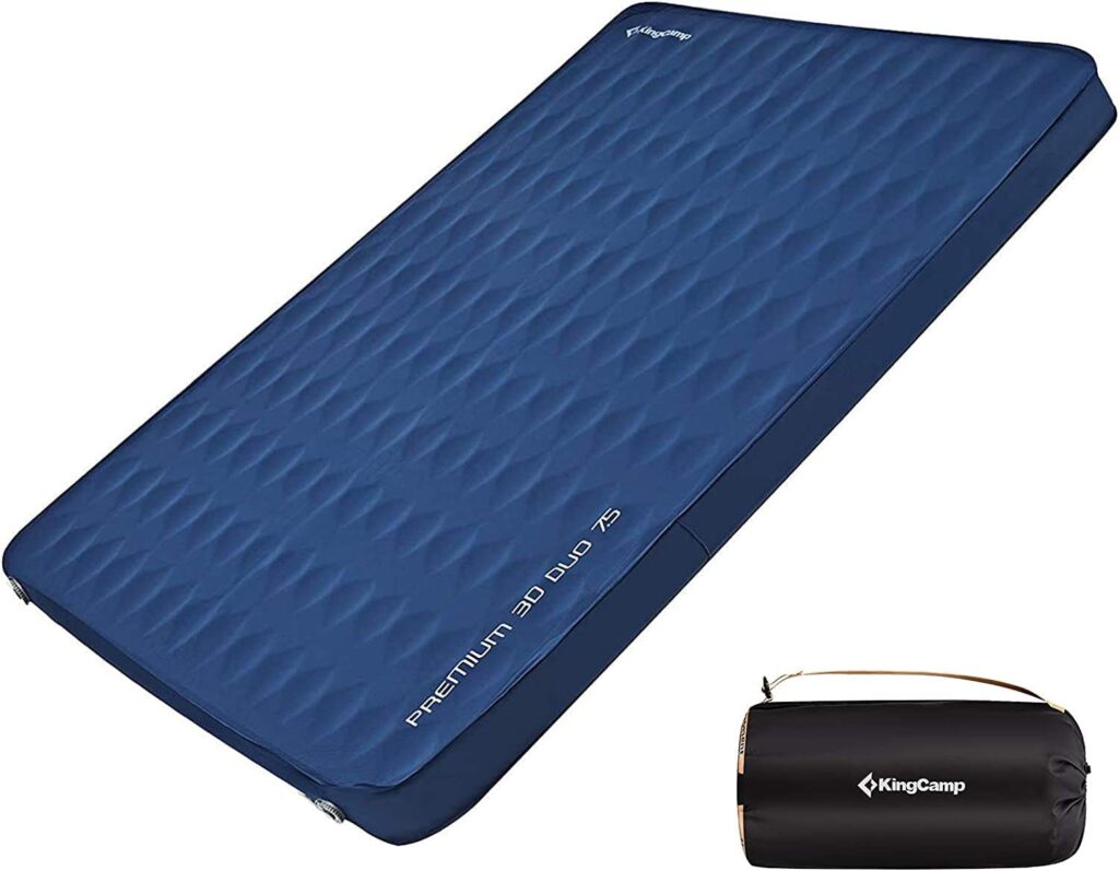 KingCamp Luxury 3D Double Self-Inflating Mattress Pad